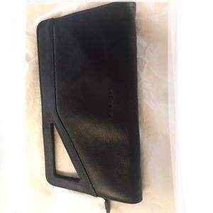 Cristopher Kon Purse Handbad Leather Black